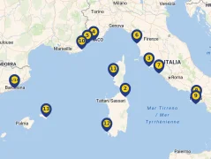 Mapa plavby