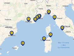 Mapa plavby