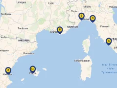 Mapa plavby
