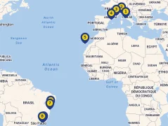 Mapa plavby
