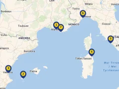 Mapa plavby