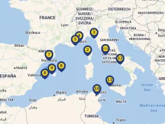 Mapa plavby