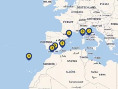 Mapa plavby