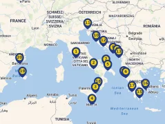 Mapa plavby