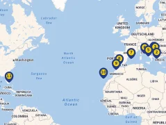 Mapa plavby