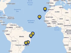 Mapa plavby