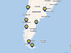 Mapa plavby