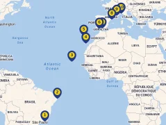 Mapa plavby